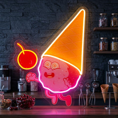 Magician Ice Cream LED Neon Sign Light Pop Art