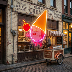 Magician Ice Cream LED Neon Sign Light Pop Art