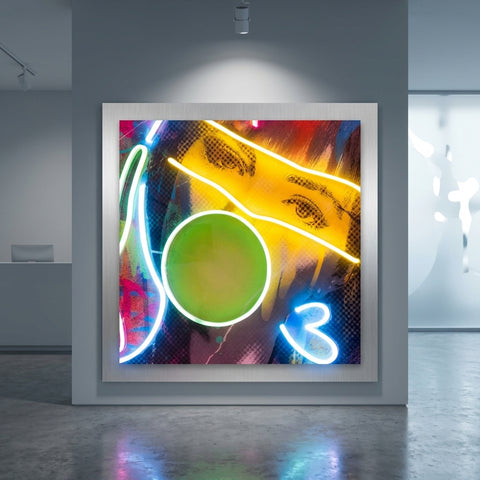 Rebelious Change The Rule Collapse Art LED Neon Sign Light Pop Art