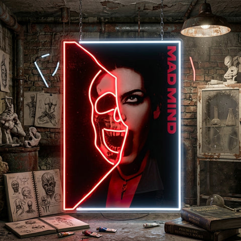 Hidden Mad Mind Collapse Art LED Neon Sign Light Pop Art