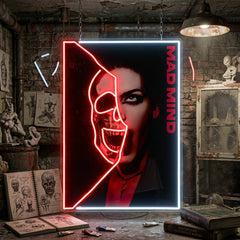 Hidden Mad Mind Collapse Art LED Neon Sign Light Pop Art