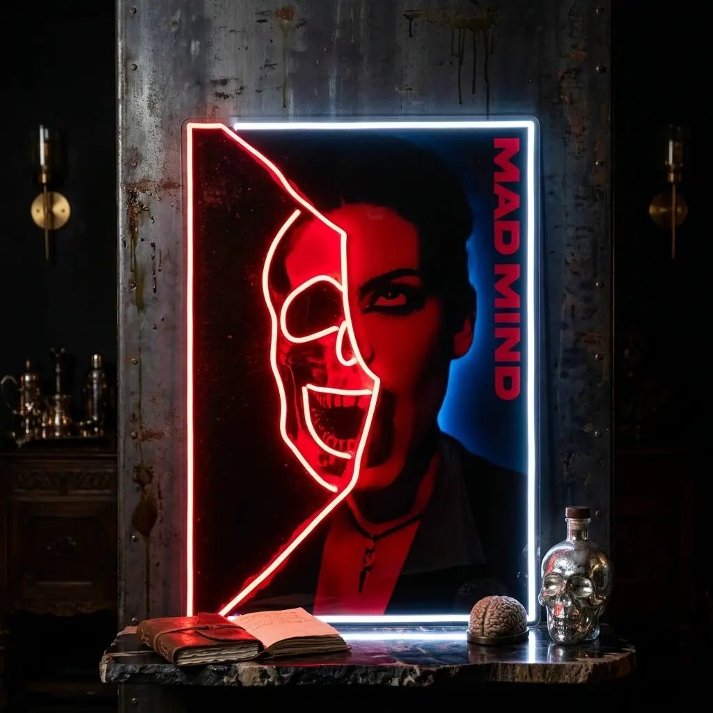 Hidden Mad Mind Collapse Art LED Neon Sign Light Pop Art