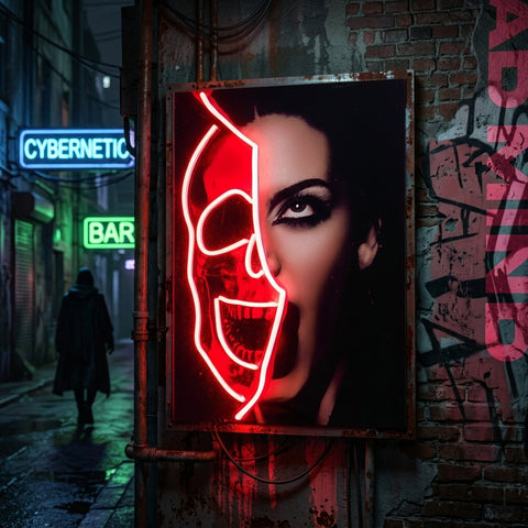 Hidden Mad Mind Collapse Art LED Neon Sign Light Pop Art