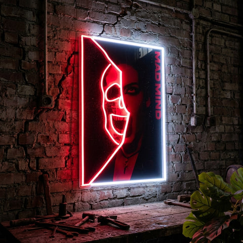 Hidden Mad Mind Collapse Art LED Neon Sign Light Pop Art