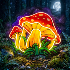 Psychedelic Eye Mushroom LED Neon Sign Light Pop Art