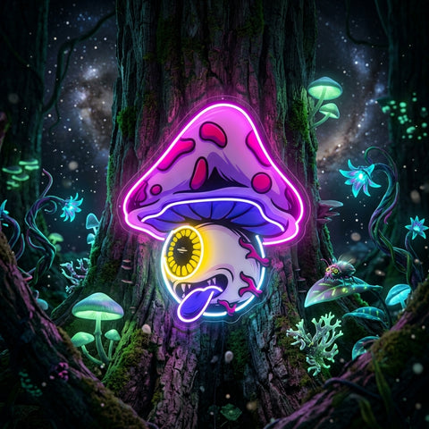 Mushroom Eye LED Neon Sign Light Pop Art