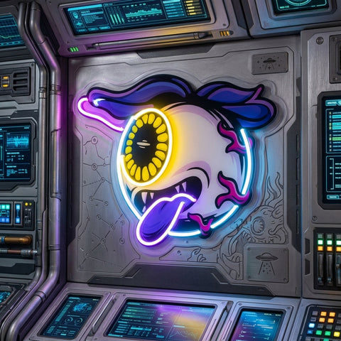 Mushroom Eye LED Neon Sign Light Pop Art
