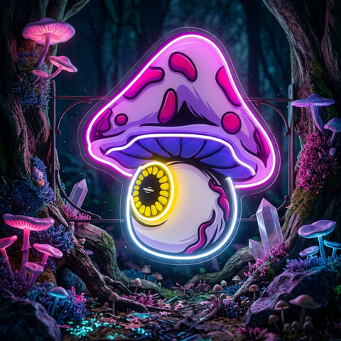 Mushroom Eye LED Neon Sign Light Pop Art
