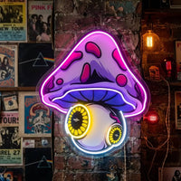 Mushroom Eye LED Neon Sign Light Pop Art