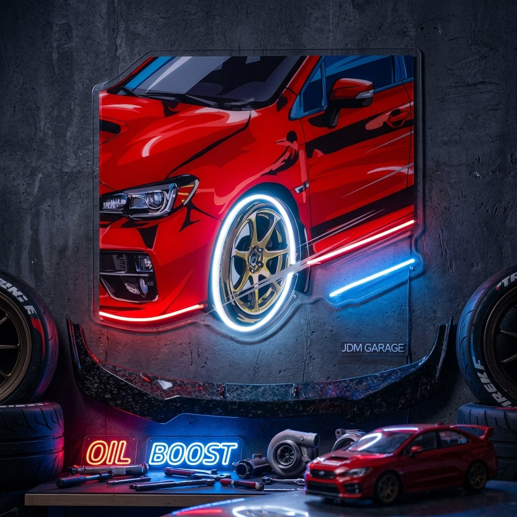Car Fire LED Neon Sign Light Pop Art