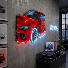 Car Fire LED Neon Sign Light Pop Art