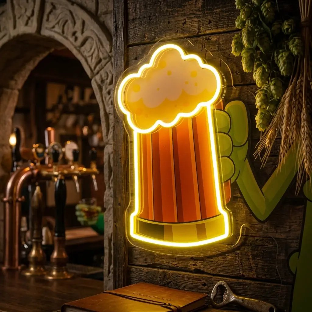 Cowboy Pickle Cartoon LED Neon Sign Light Pop Art
