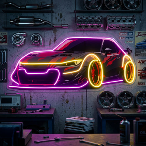 Race Drift LED Neon Sign Light Pop Art