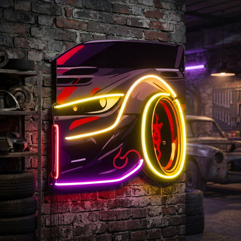 Race Drift LED Neon Sign Light Pop Art
