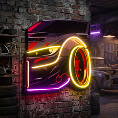 Race Drift LED Neon Sign Light Pop Art