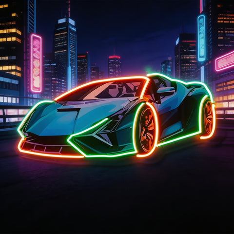 Hypercar LED Neon Sign Light Pop Art