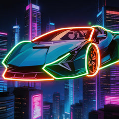 Hypercar LED Neon Sign Light Pop Art