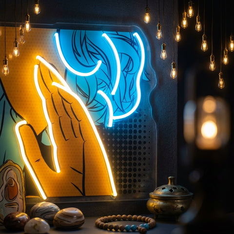 Comic Book Girl LED Neon Sign Light Pop Art