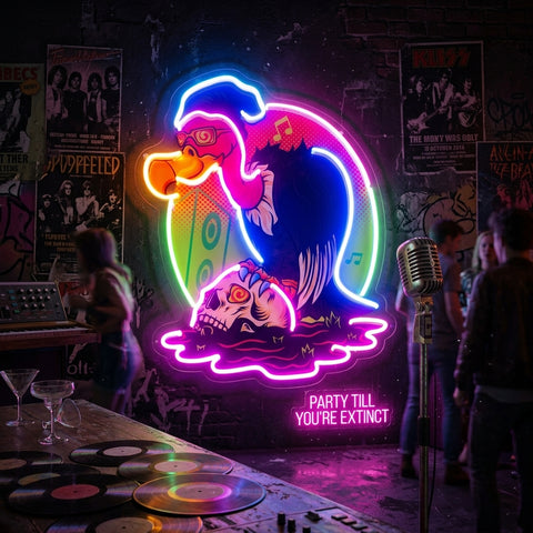 Vulture Skull LED Neon Sign Light Pop Art