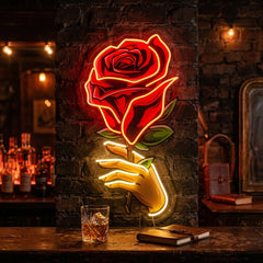 Roses Gift LED Neon Sign Light Pop Art