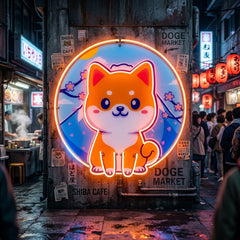 Shiba Mountain LED Neon Sign Light Pop Art