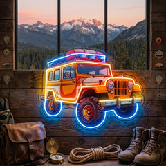 Adventure Jeep LED Neon Sign Light Pop Art