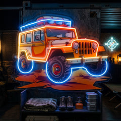 Adventure Jeep LED Neon Sign Light Pop Art