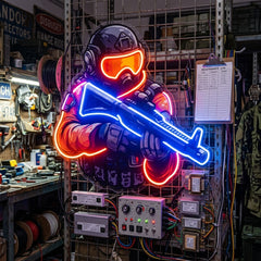 Shooting Games LED Neon Sign Light Pop Art