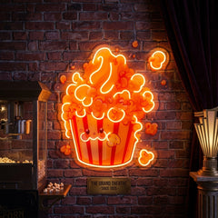 Cute Popcorn LED Neon Sign Light Pop Art