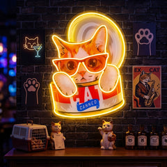 Cat Food LED Neon Sign Light Pop Art