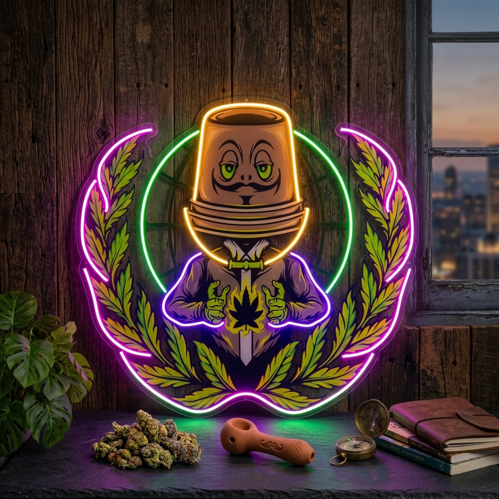 Weed Boss LED Neon Sign Light Pop Art