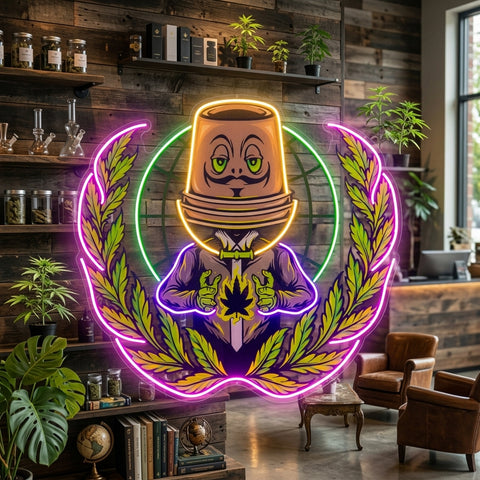 Weed Boss LED Neon Sign Light Pop Art
