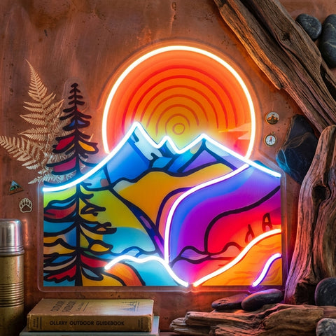Landscape Painting In Abstract Art LED Neon Sign Light Pop Art