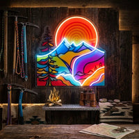 Landscape Painting In Abstract Art LED Neon Sign Light Pop Art