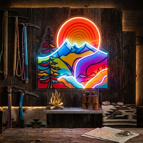Landscape Painting In Abstract Art LED Neon Sign Light Pop Art