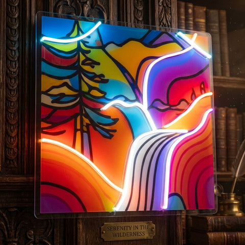 Landscape Painting In Abstract Art LED Neon Sign Light Pop Art