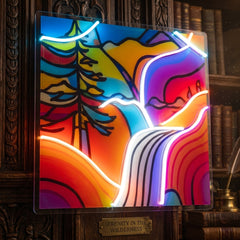 Landscape Painting In Abstract Art LED Neon Sign Light Pop Art