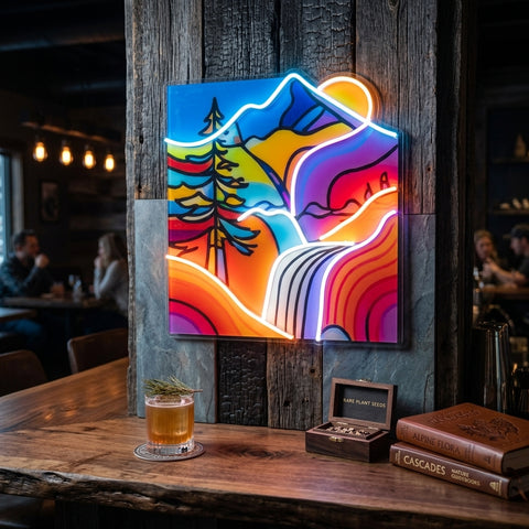 Landscape Painting In Abstract Art LED Neon Sign Light Pop Art