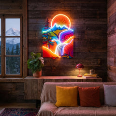 Landscape Painting In Abstract Art LED Neon Sign Light Pop Art