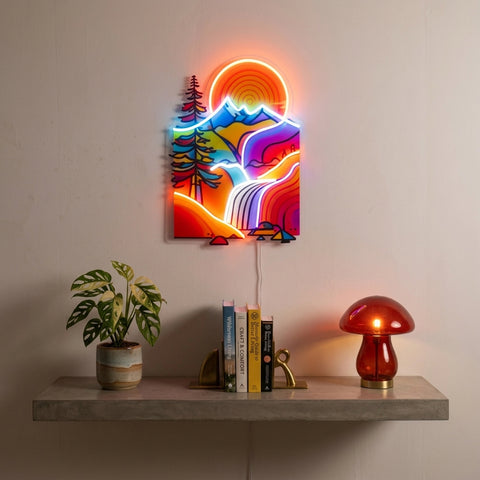 Landscape Painting In Abstract Art LED Neon Sign Light Pop Art