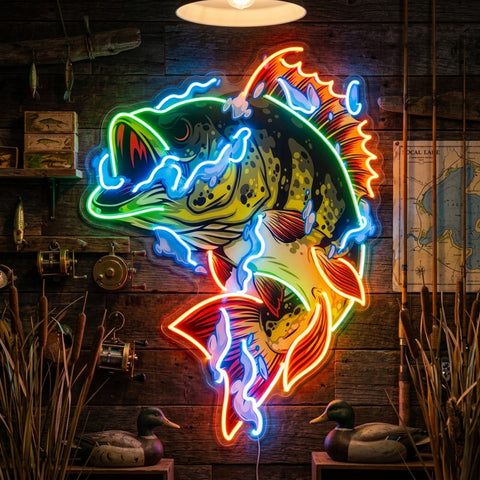 Fish Art LED Neon Sign Light Pop Art