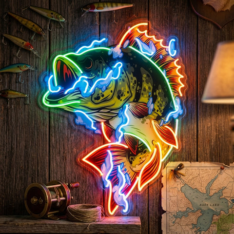 Fish Art LED Neon Sign Light Pop Art