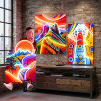 Landscape Painting In Abstract Art LED Neon Sign Light Pop Art