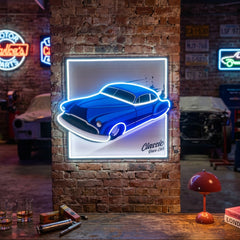 Hot Rod Racer LED Neon Sign Light Pop Art