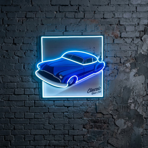 Hot Rod Racer LED Neon Sign Light Pop Art