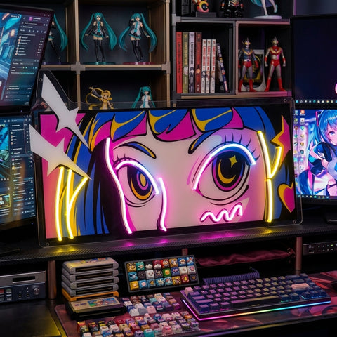 Radiant Gaze LED Neon Sign Light Pop Art