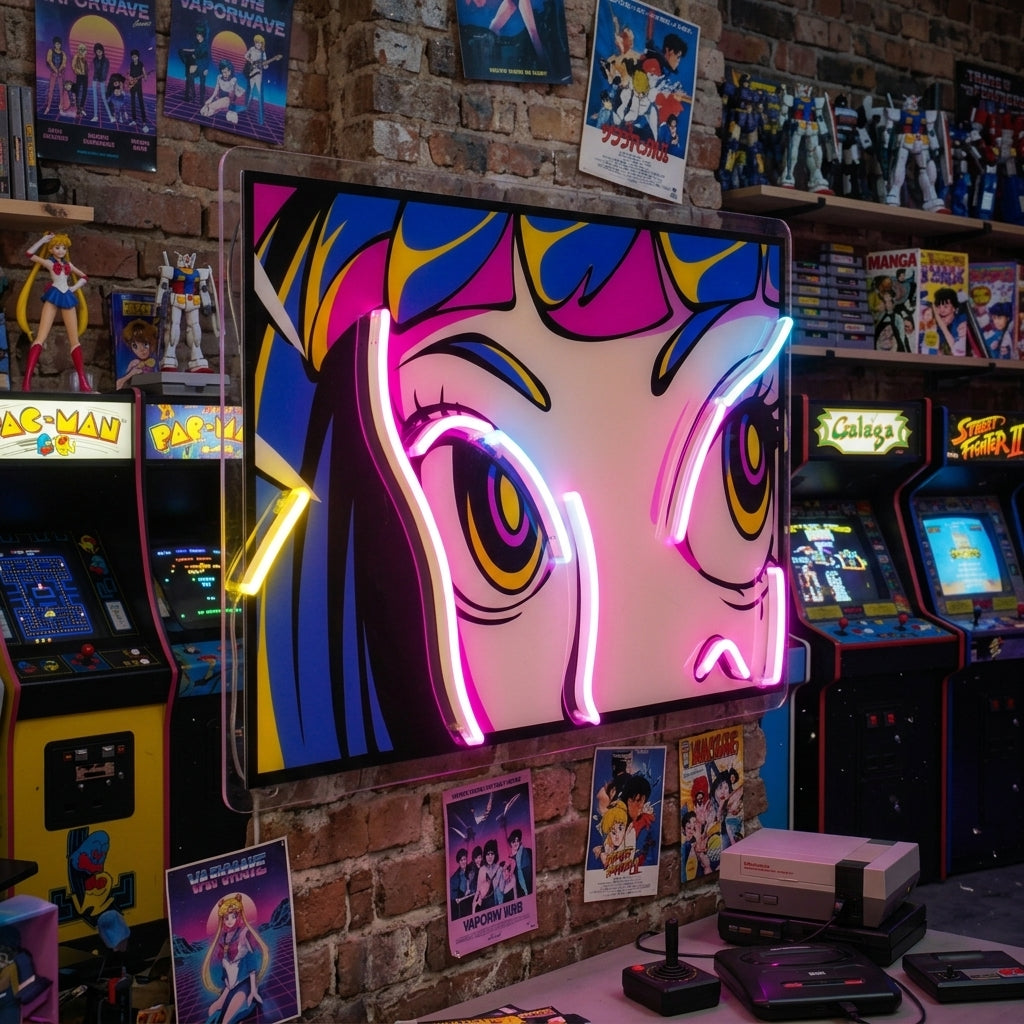Radiant Gaze LED Neon Sign Light Pop Art