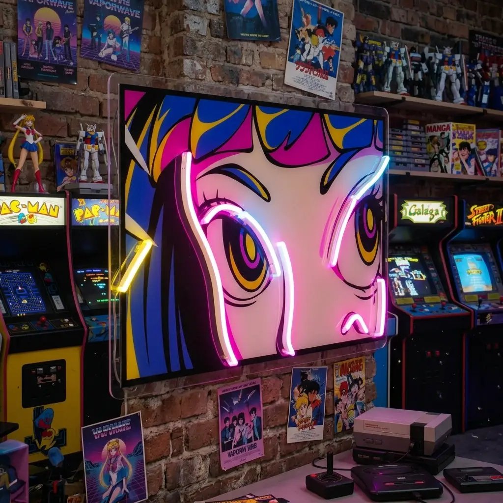 Radiant Gaze LED Neon Sign Light Pop Art