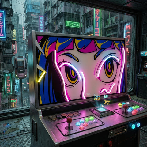 Radiant Gaze LED Neon Sign Light Pop Art
