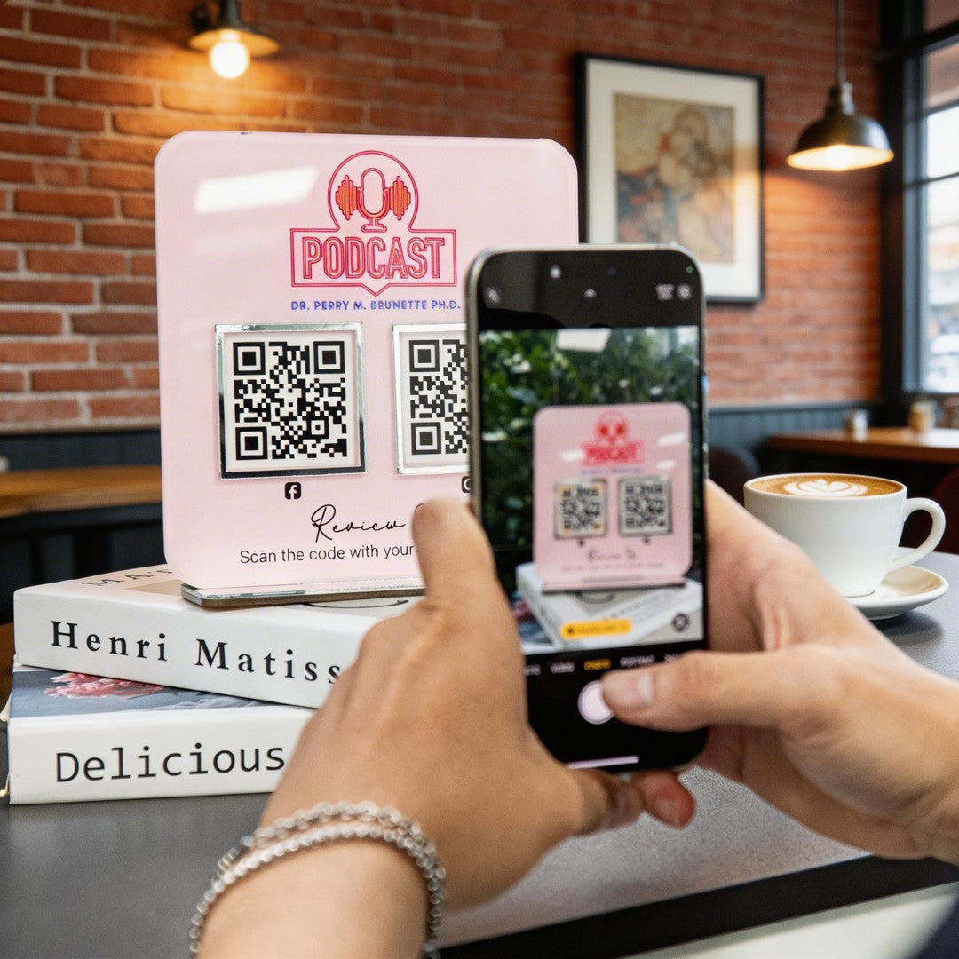 Custom Multi QR Code Square Stand